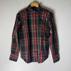 NWT J Crew Garçon Button Down Stewart Tartan Cotton Size 6